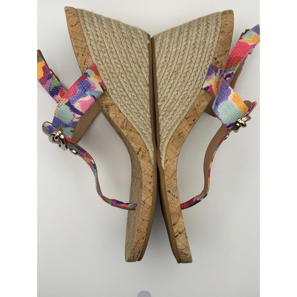 Alex Marie Women’s Colorful Cork Wedge Sandals‎ Size 10M Espadrille Platform - Picture 4 of 6